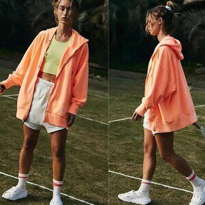 Free People Movement Hoodie Zip Up All Your Love Sweatshirt Small Oversized